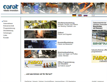 Tablet Screenshot of carat-robotic.de